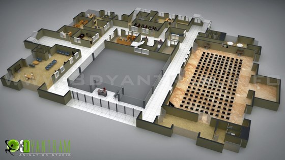 3D Floor Plan: 3D Floor Plan Architectural Animation
